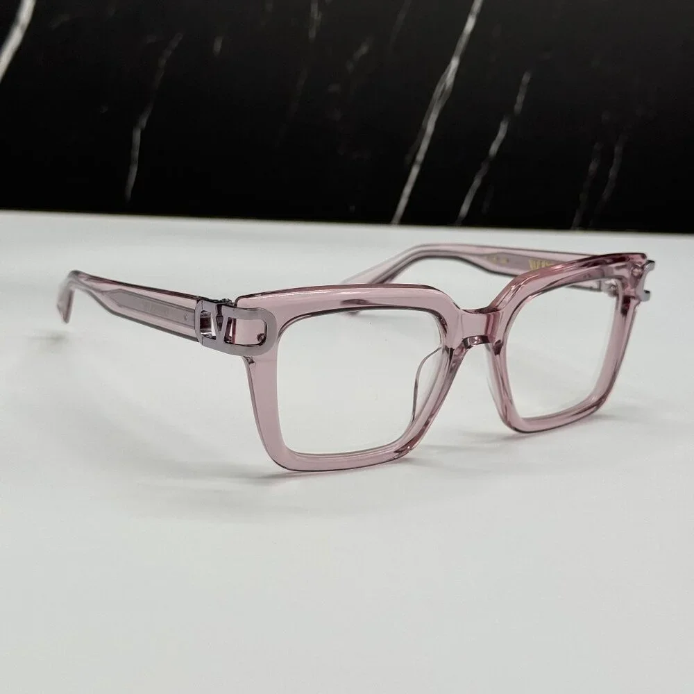NEW VALENTINO V-SIDE VLX-131C PINK SQUARE EYEGLASSES VALENTINO